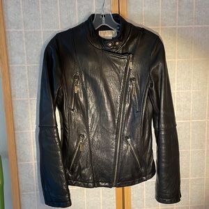 Leather Moto Jacket by Michael Kors S/P